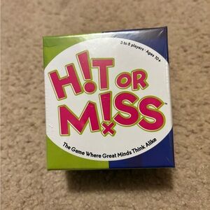 NWT Hit or Miss - the game where great minds think alike